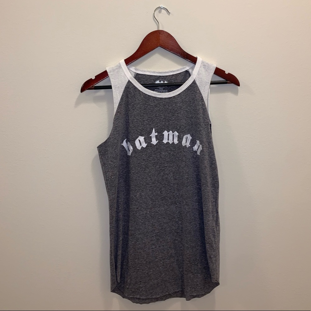 DC Comics Batman Gray & White tank top size S - Picture 3 of 8
